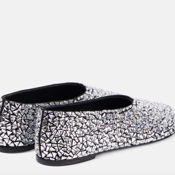 $1400 Magical Proenza Schouler Glove Embellished Leather Ballet Flats size 39 - Picture 2 of 9